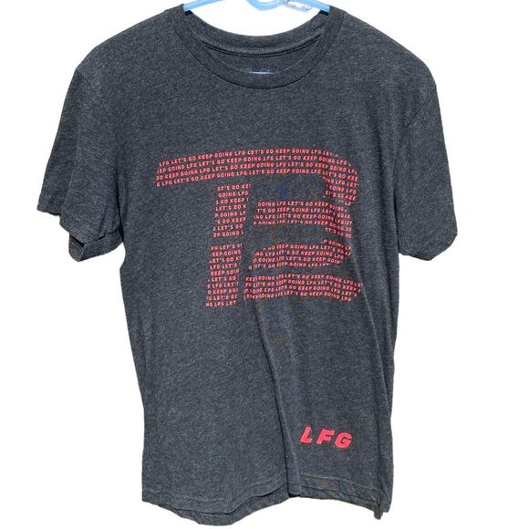 Tom Brady TB12 LFG Football Gray Red Shirt Mens Size Small - Picture 1 of 4